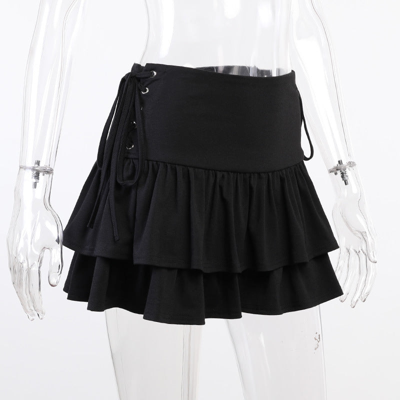 Black High Waist Mini Skirt