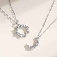 Sun and Moon Couple Necklace