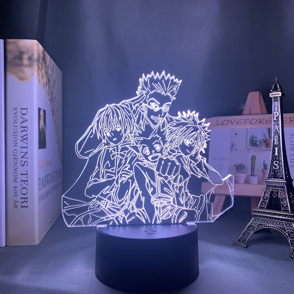 Colorful Anime Touch Remote Night Light