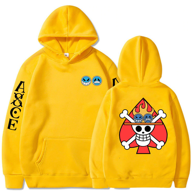 Unisex Portgas D. Ace Cosplay Relaxed Hoodie