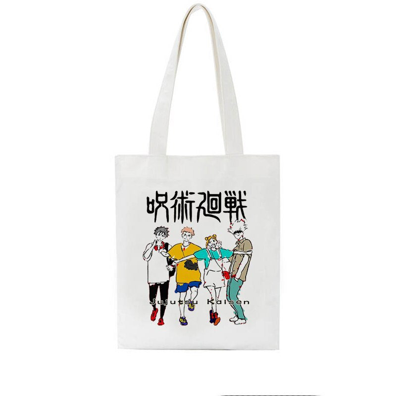 Casual Anime Printed Canvas Shoulder Bag