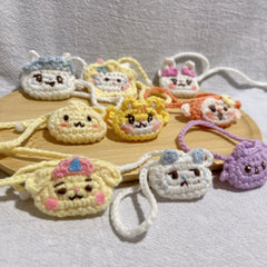 H2H Hand-crocheted Cotton Doll Messenger Bag Accessories