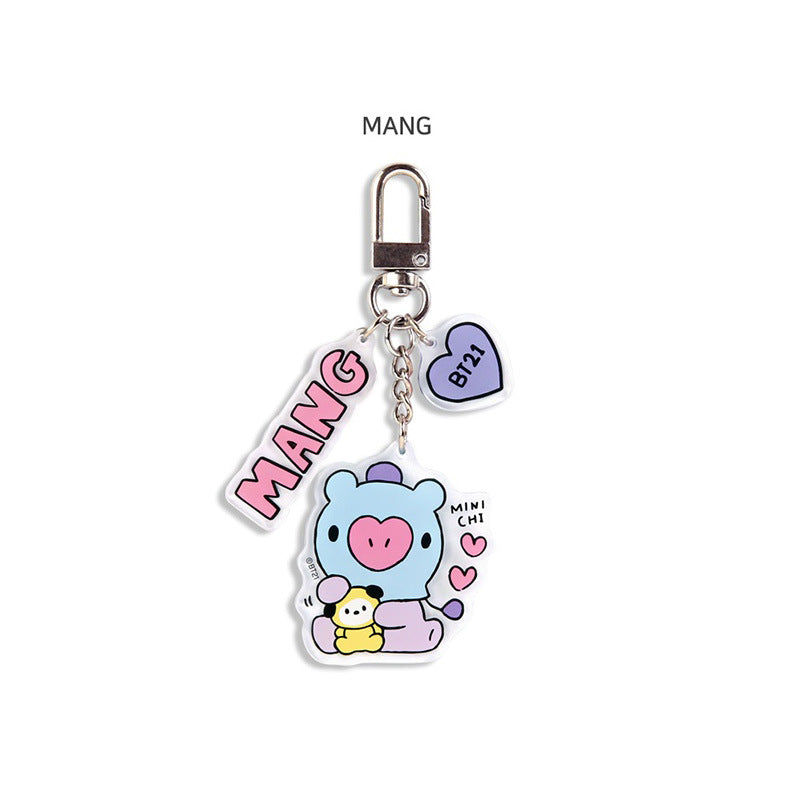 KPOP Cartoon Transparent Acrylic Keychain