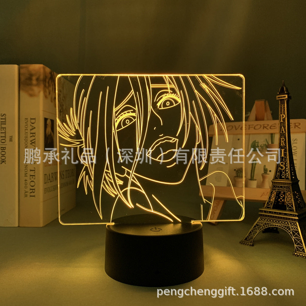 Colorful Anime Acrylic 3d Night Light