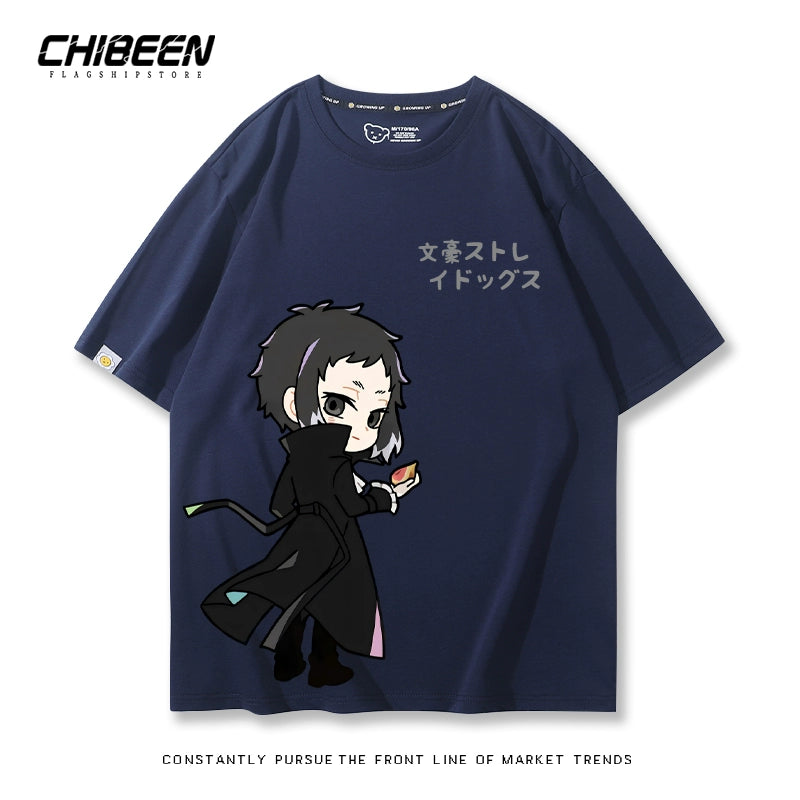 Versatile Dazai Anime Short Sleeve Summer T-Shirt
