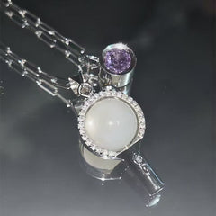 BTS Lightstick Gem Necklace