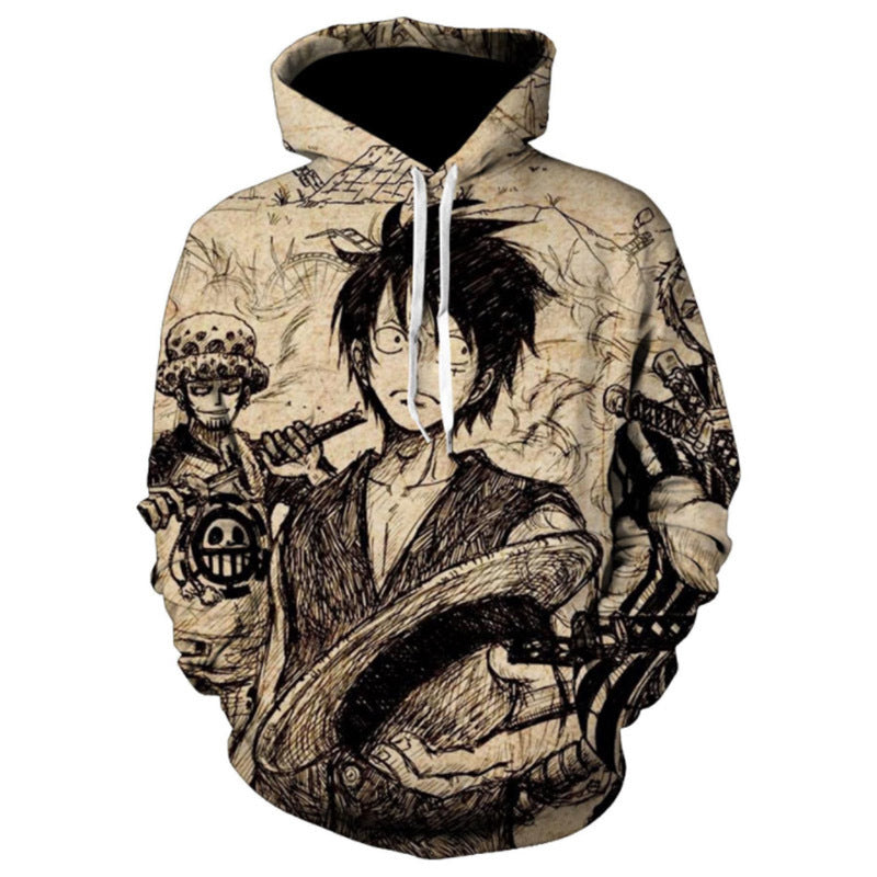 Unisex Cool Digital Printed Cosplay Anime Hoodie