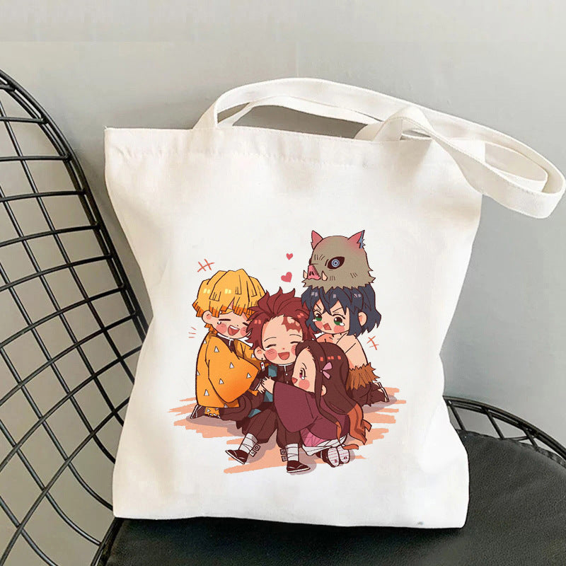 Cute Anime Canvas Handbag