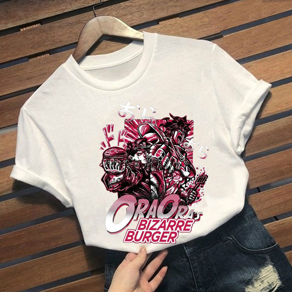 Casual JOJO Graphic Short Sleeve Summer Tee