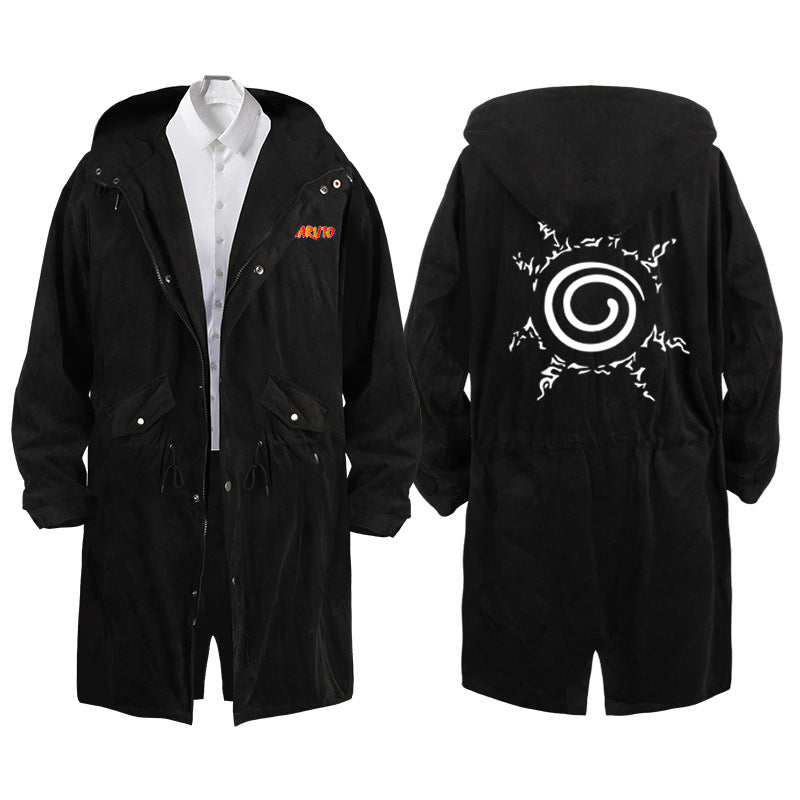 Unisex Itachi Anime Long Trench Jacket