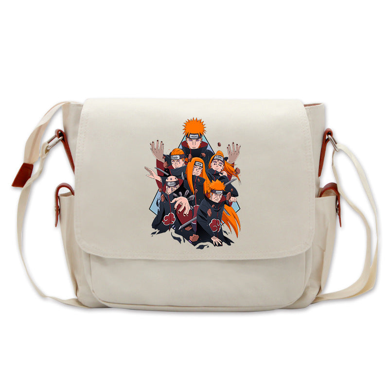 Trendy Sasuke Kakashi Anime Mailman Bag