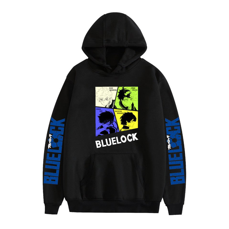 Casual Anime Graphic Printed Pullover Hoodie
