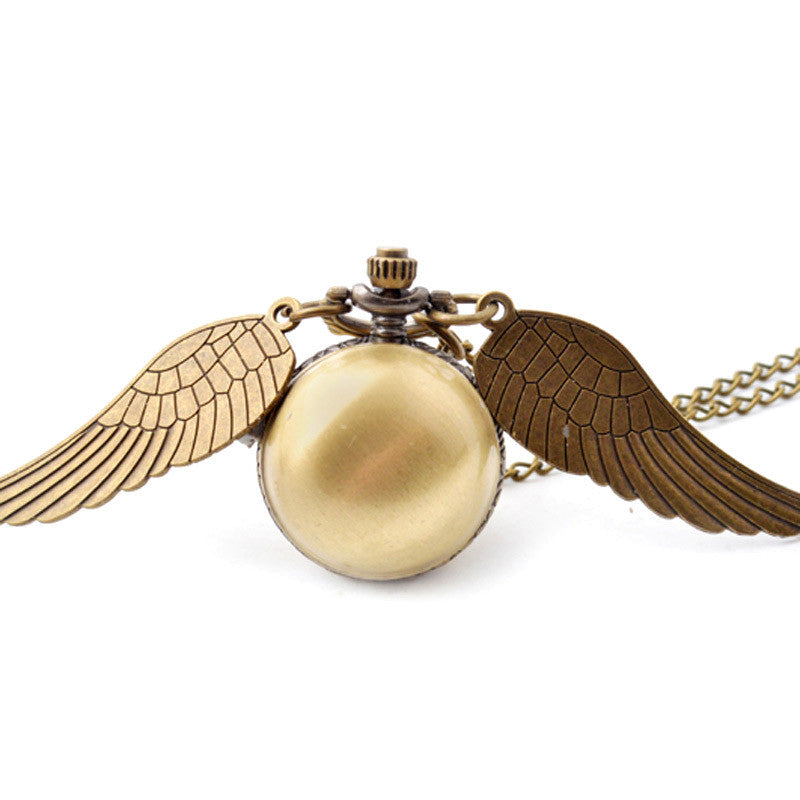 Quidditch Flip Pocket Watch Necklace