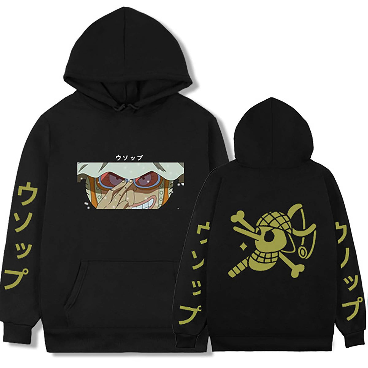 Casual Anime Graphic Printed Loose Hoodie