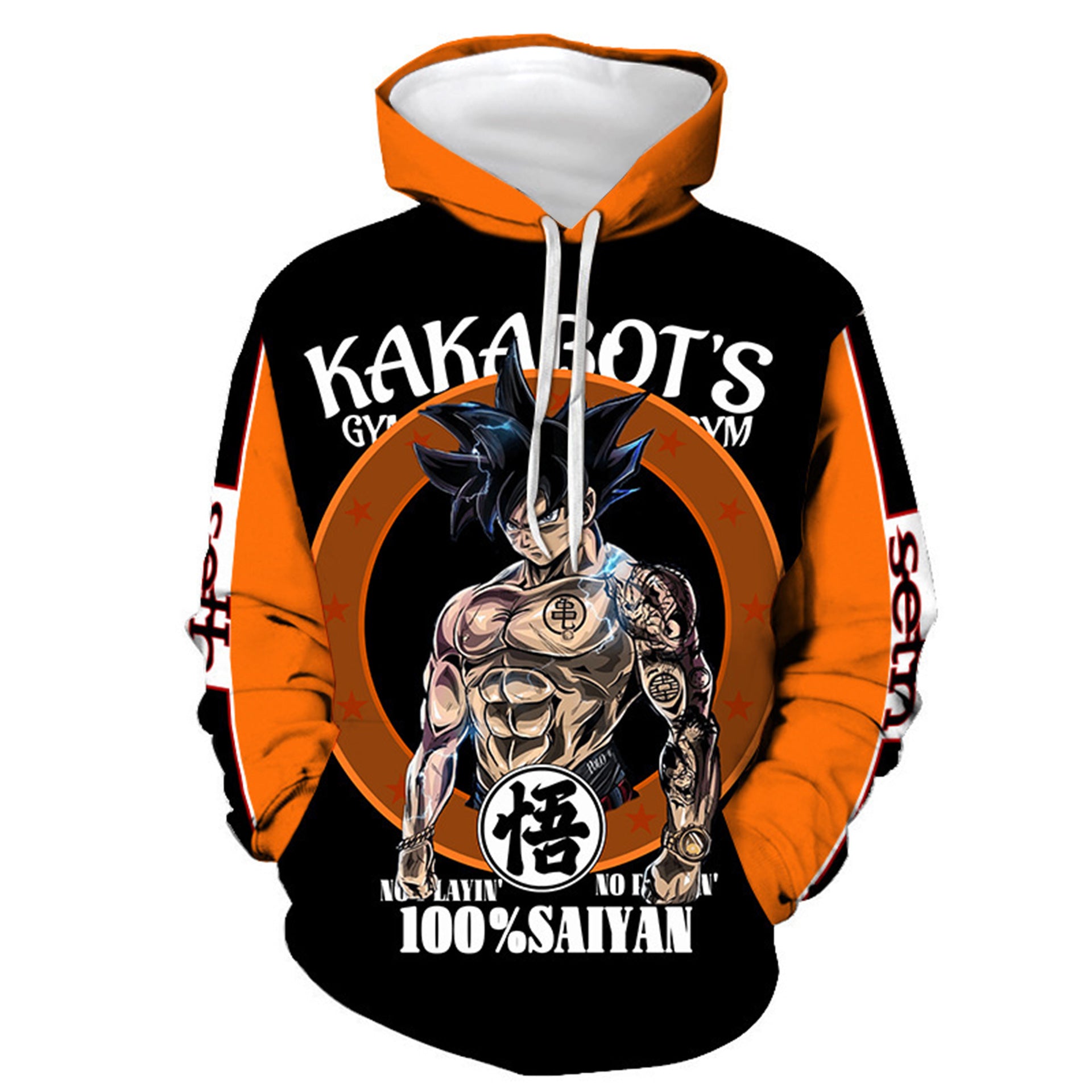 Unisex Anime Goku Digital Print Sports Hoodie