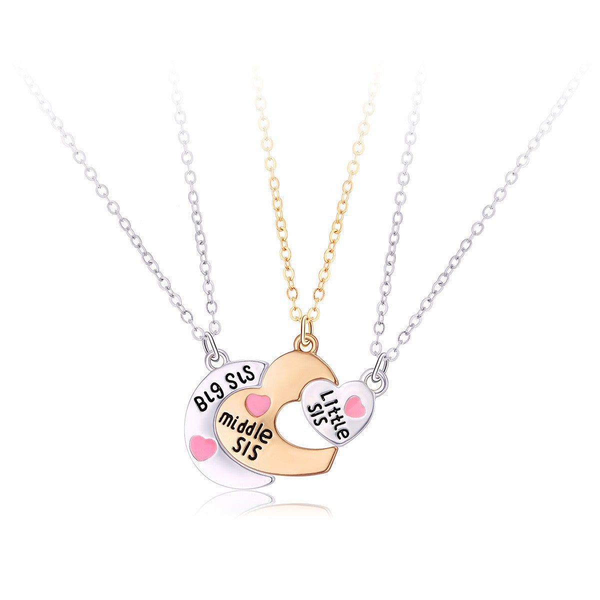 Star Moon Sun Splicing Pendant Necklace