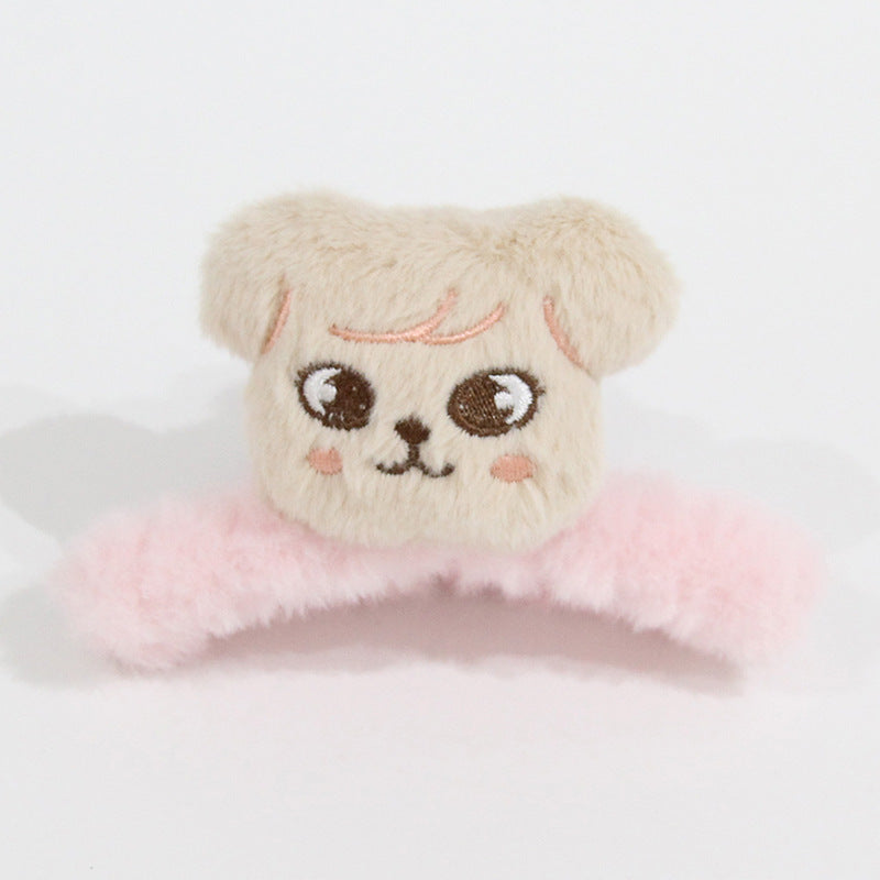 Cartoon KPOP Plush Grab Clip Hairpin