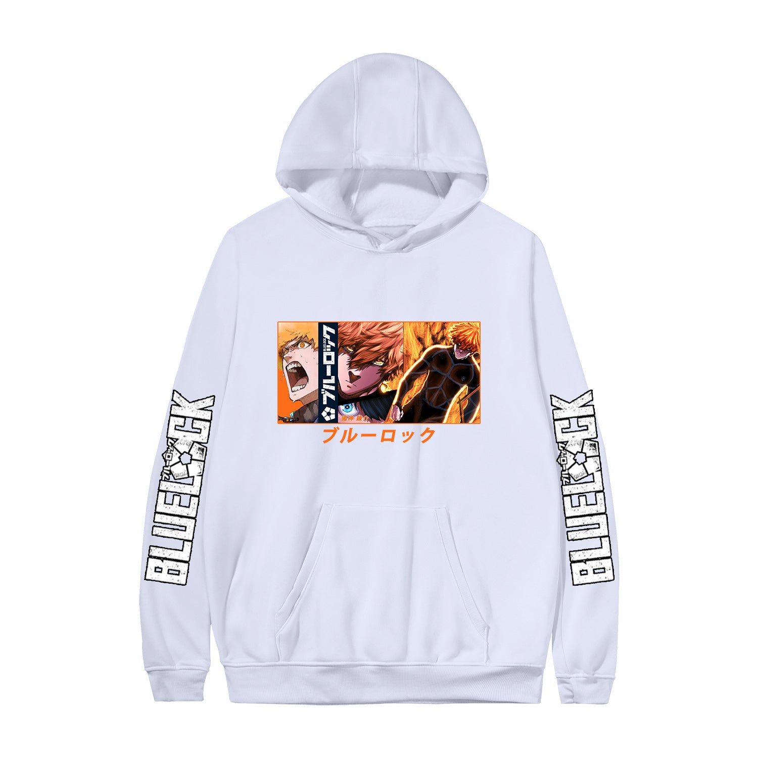 Casual Anime Pattern Print Pullover Hoodie