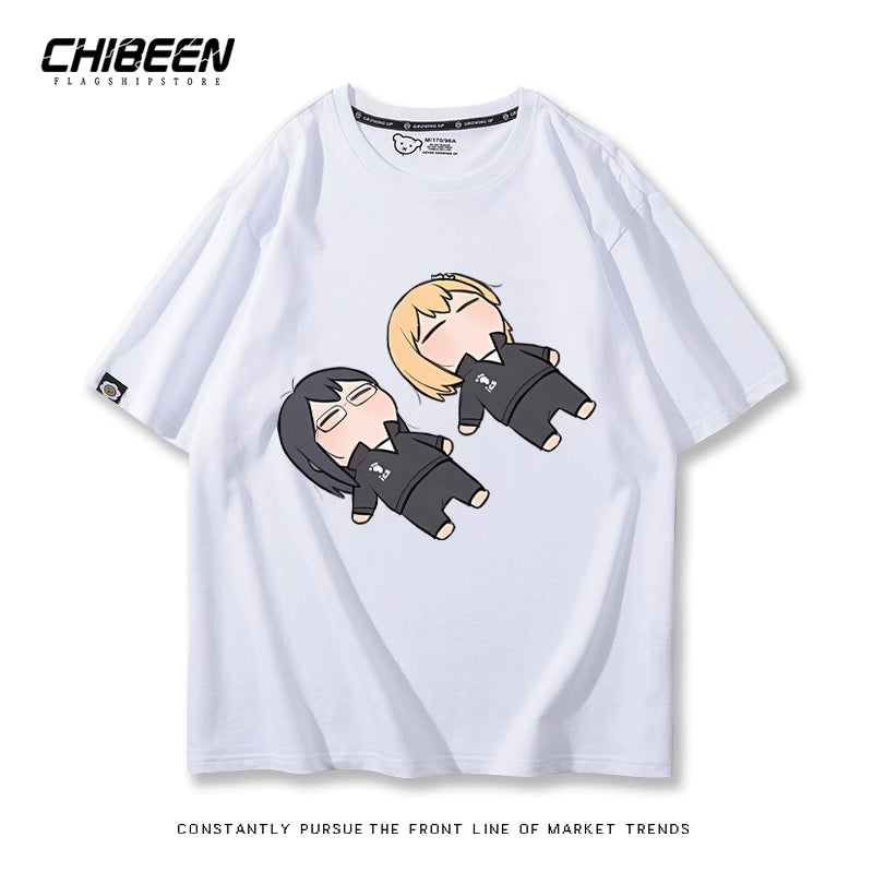 Unisex Anime Pattern Short Sleeve T-Shirt