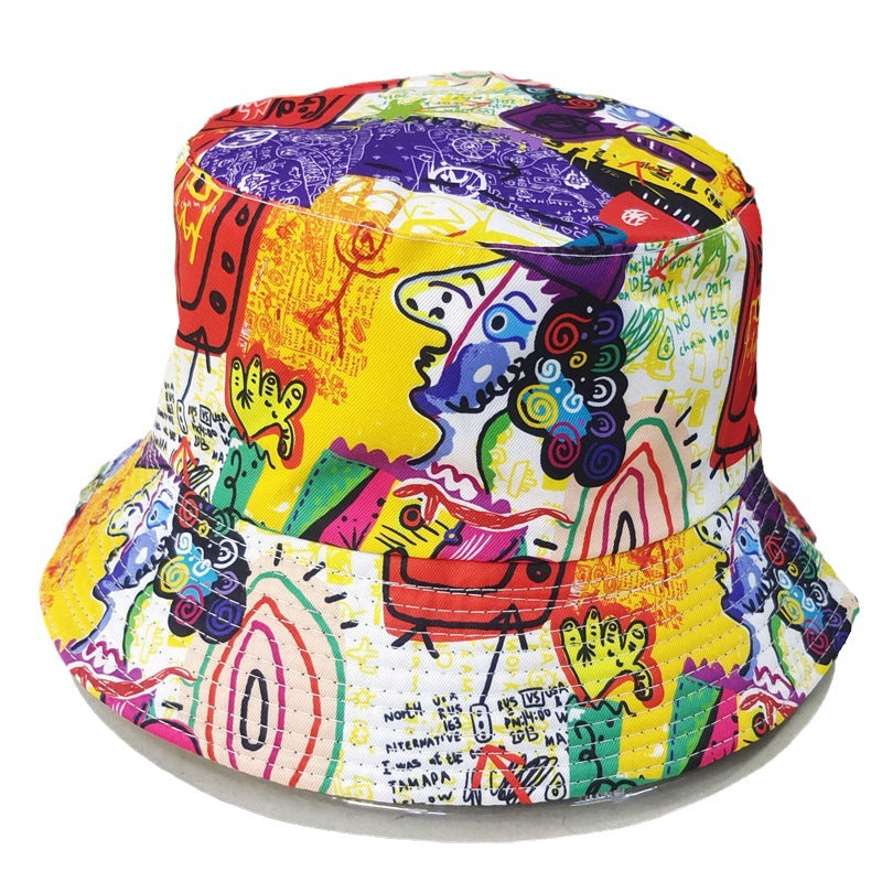 Casual Anime Printed Bucket Hat