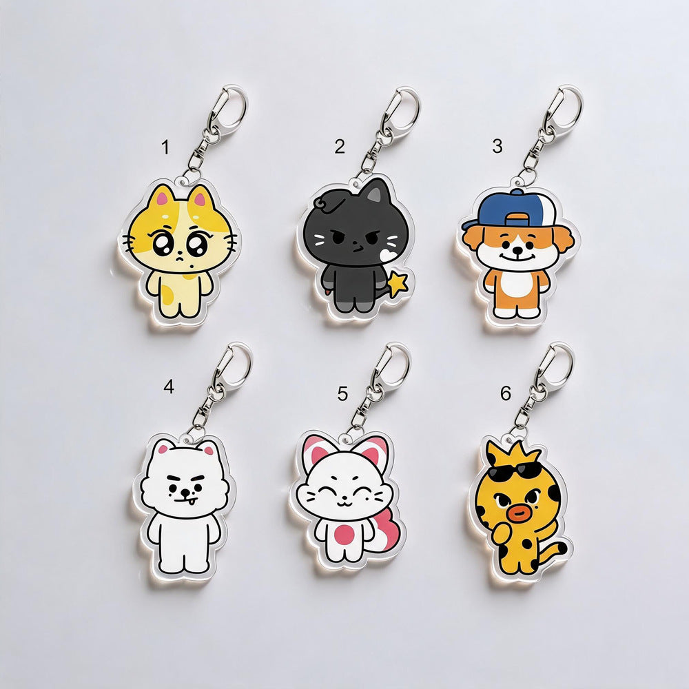 EN JAKE NI-KI Pendant Bag Keychain Set