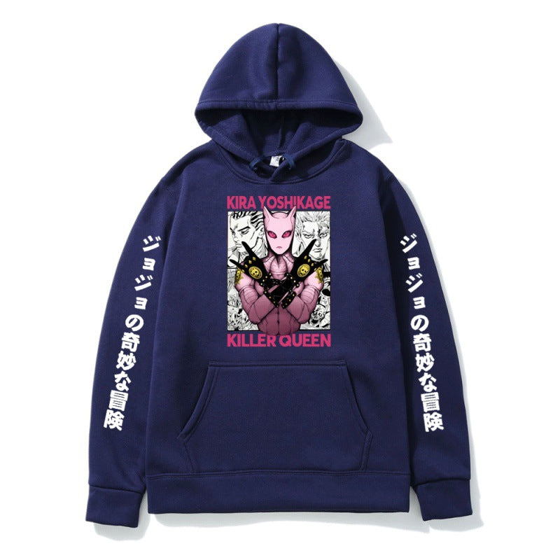 Unisex Jojo Graphic Print Relaxed Anime Hoodie