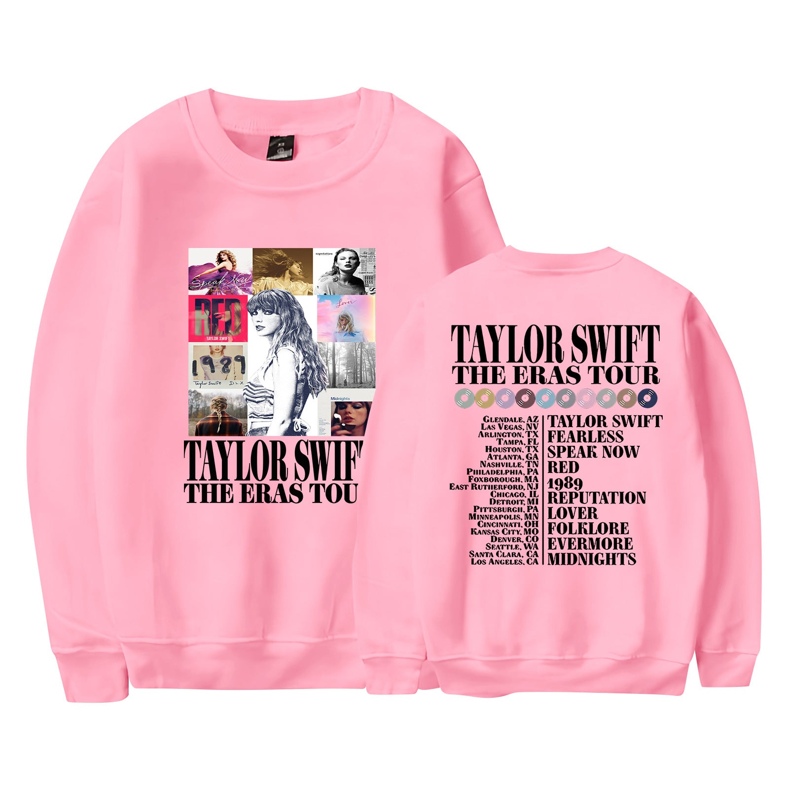 Casual Women's Taylor Print Crew Neck Sweatshirt