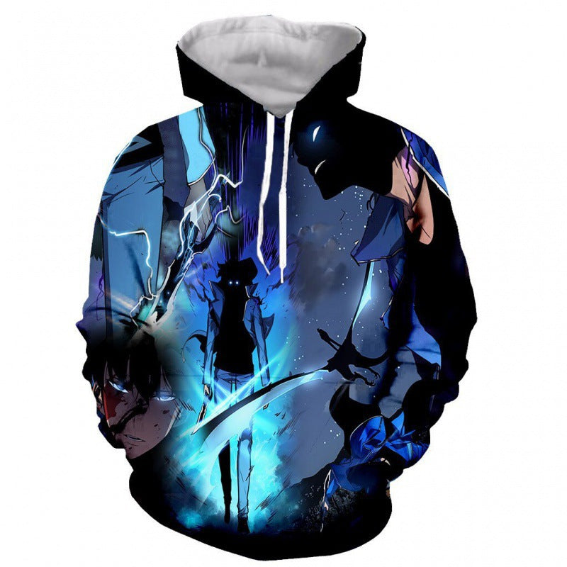 Men's Anime 3d Printed Loose Hoodie