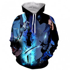 Men's Anime 3d Printed Loose Hoodie