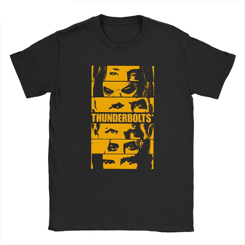 Trendy Movie Print Short-sleeved Loose T-shirt