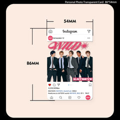 Katseye WILD Transparent Photocard