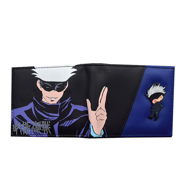 Trendy Gojo Anime Print Pu Wallet