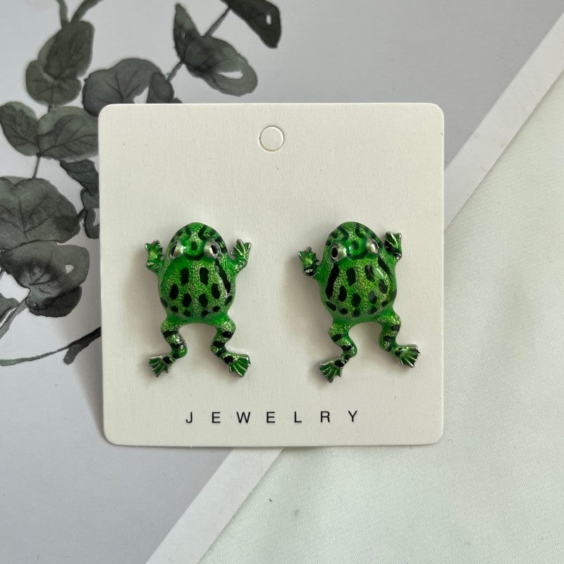 Cute Frog Earrings Ear Clips