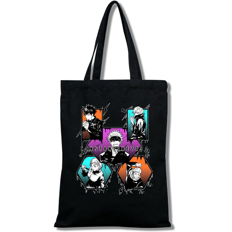 Casual Anime Printed Canvas Shoulder Bag