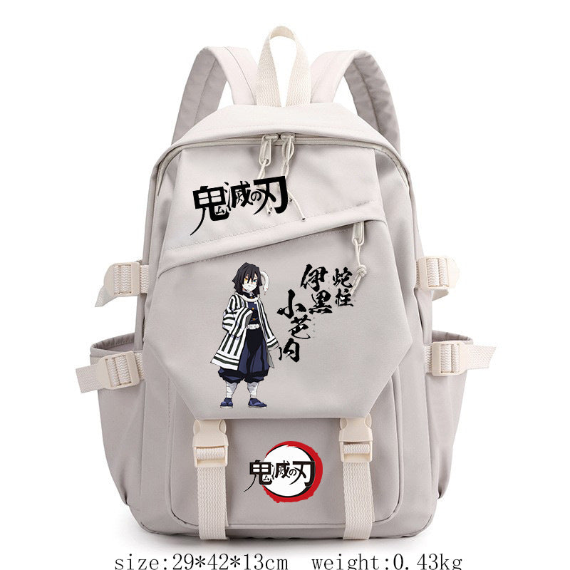 Retro Anime Printed School Backpack