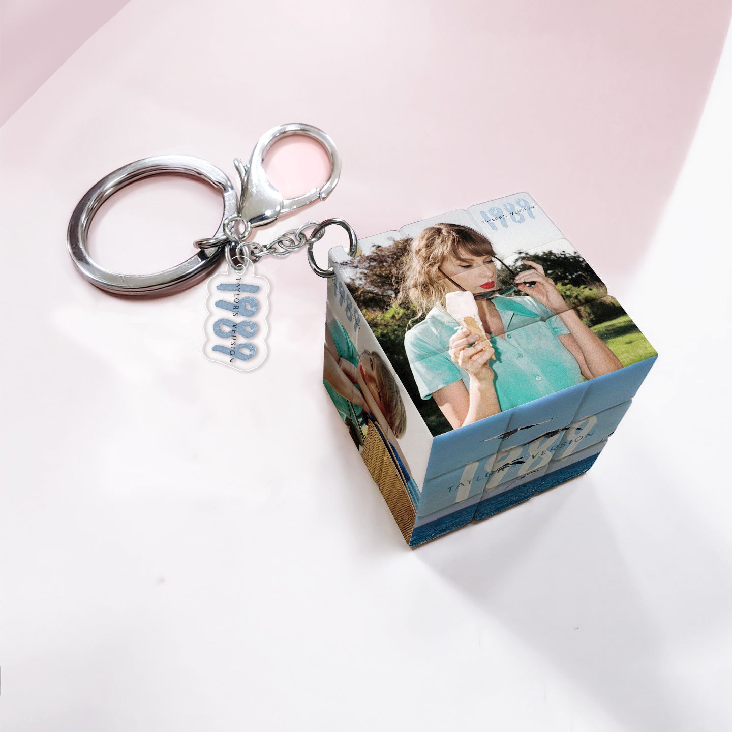 Taylor Rubik's Cube Pendant Keychain