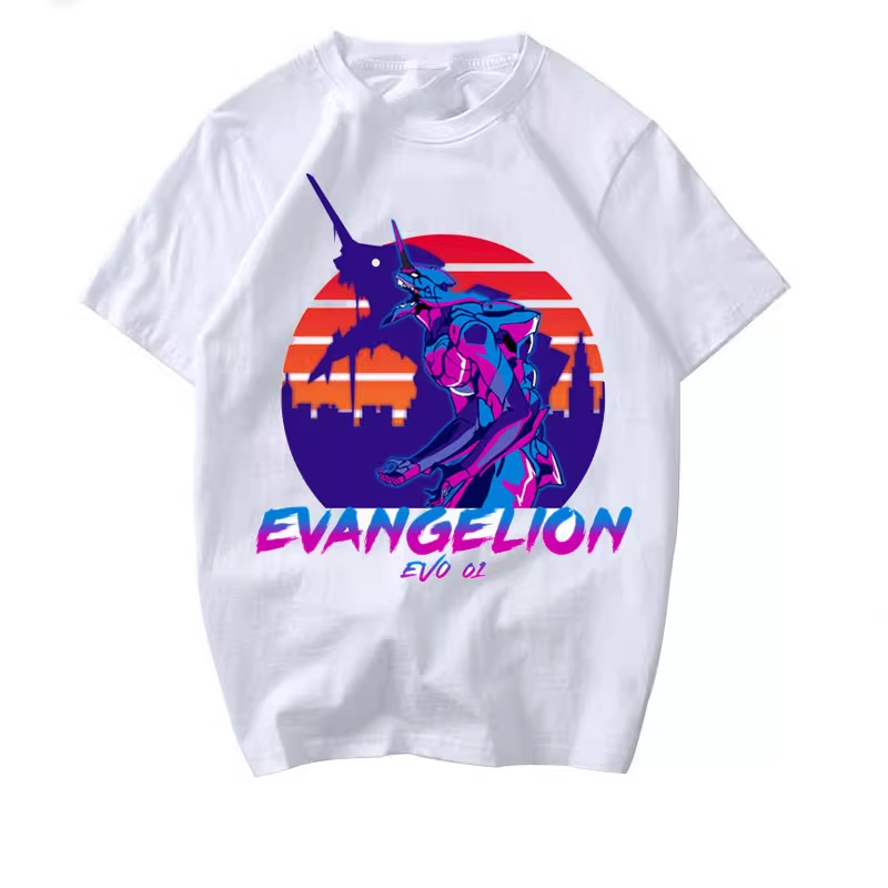 Unisex Eva Graphic Cotton Short-sleeved T-shirt