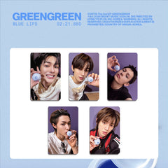 "GREENGREEN" Blue Lips Photocard Limited Edition