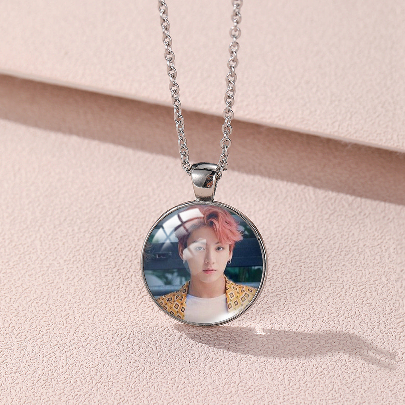 Trendy BTS Round Necklace