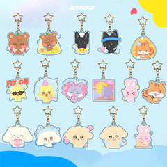 Cute Cartoon Acrylic Keychain Pendant Gift