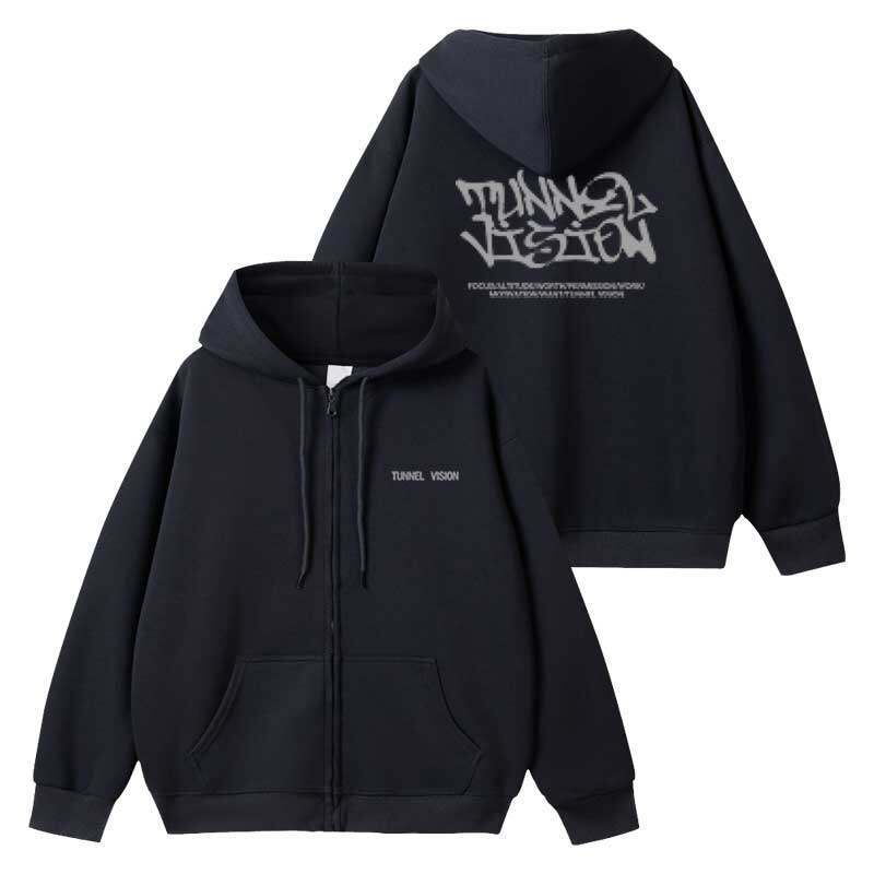 TUNNEL VISION Tour Pullover Zipper Hoodie