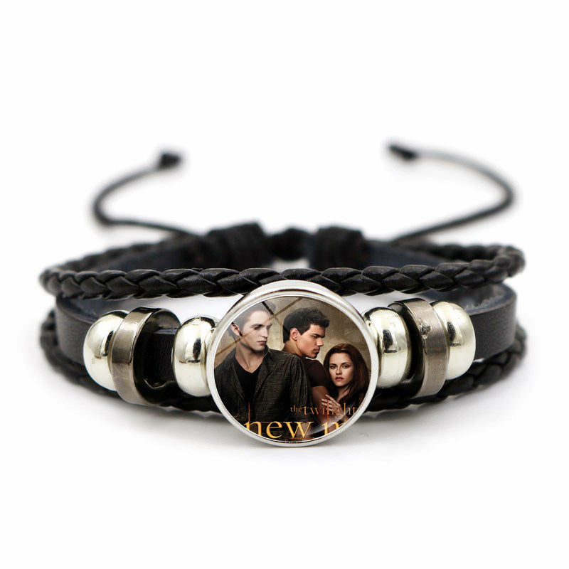 Women's Twilight Gem Leather Bracelet