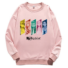 Anime Cotton Crew Neck Sweatshirt