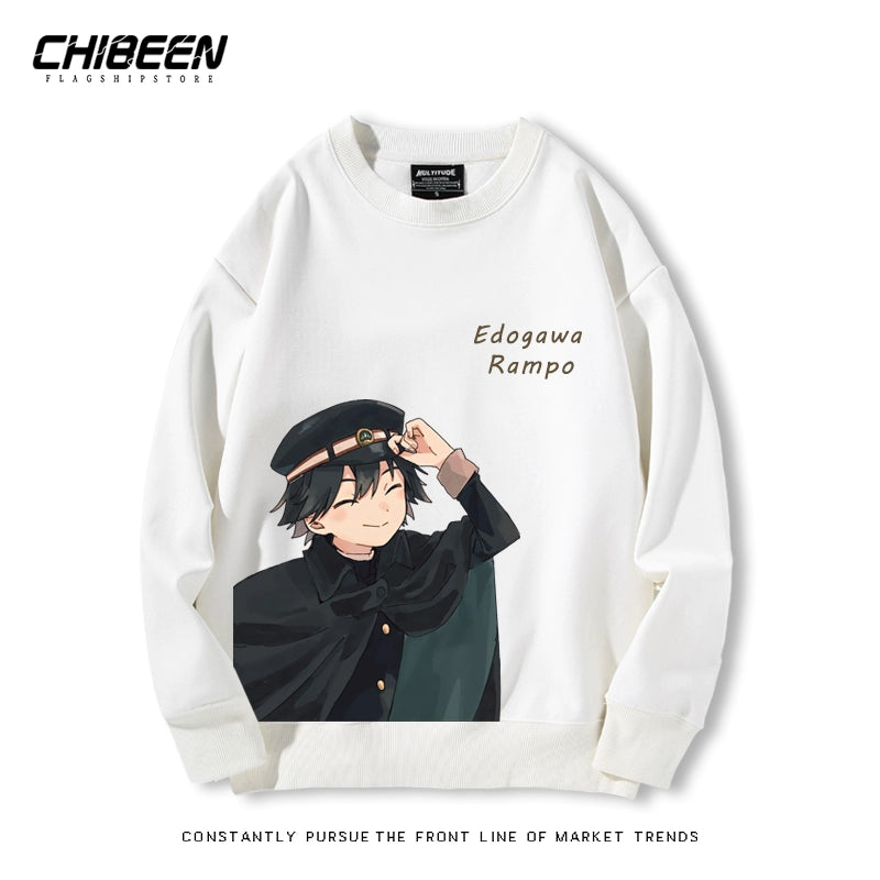 Unisex Anime Round Neck Cotton Sweatshirt