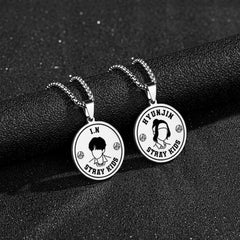 Chic Kpop Style Stainless Steel Tag Necklace