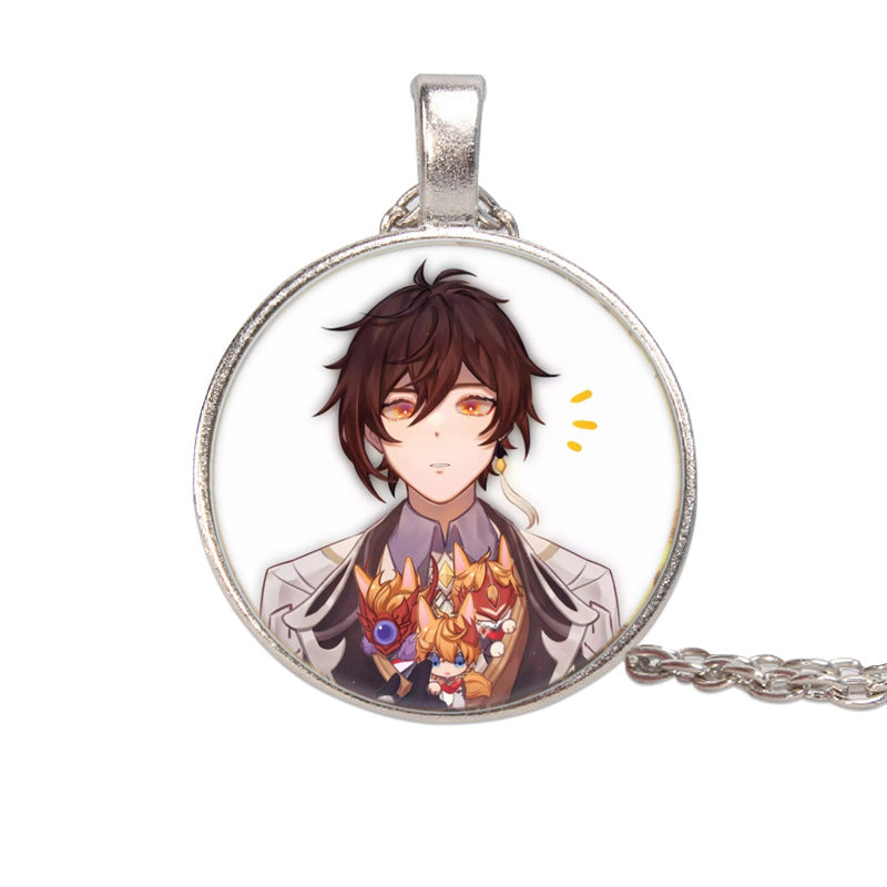Trendy Game Gem Necklace