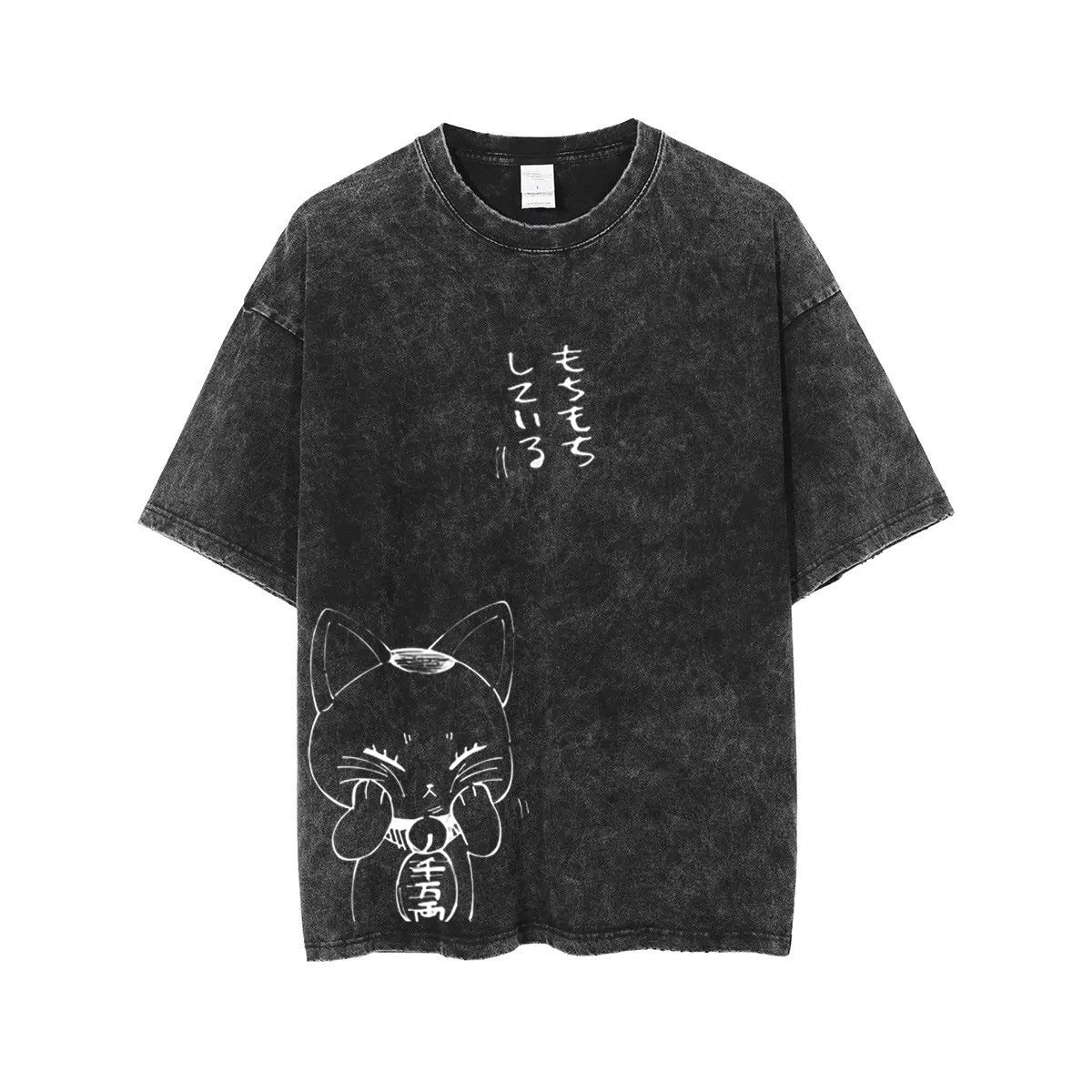 Retro Anime Printed Casual Cotton T-Shirt