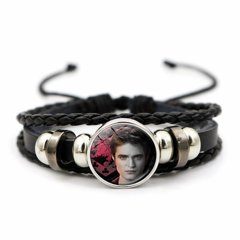 Women's Twilight Gem Leather Bracelet