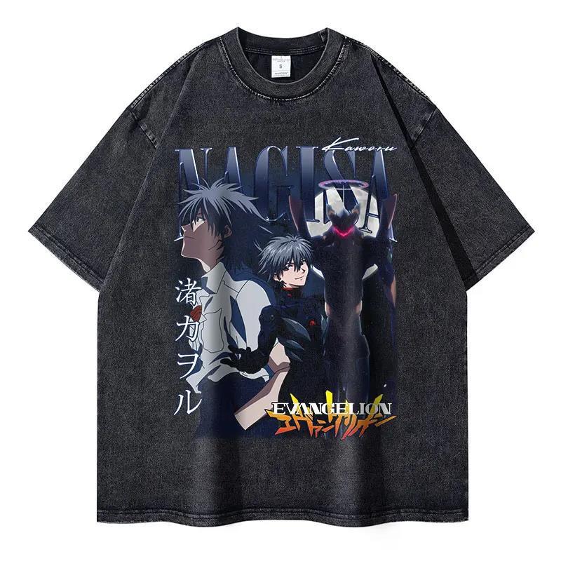 Vintage Washed Anime EVA T-shirt