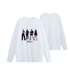 Kpop SynkParallelLine Printed Long Sleeve T-Shirt